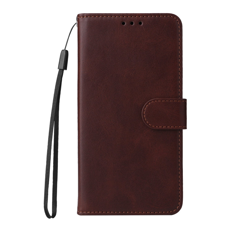 For OnePlus 12 Classic Calf Texture Flip Leather Phone Case(Brown) - OnePlus Cases by buy2fix | Online Shopping UK | buy2fix