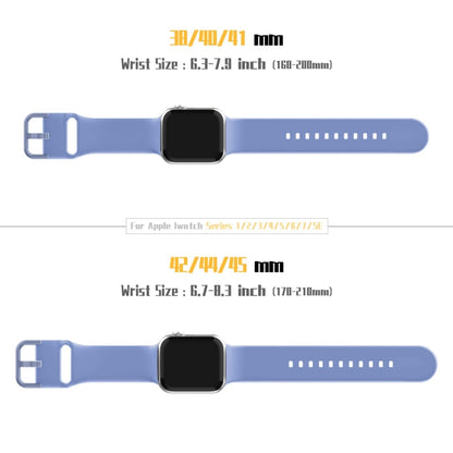 For Apple Watch Series 8 41mm Pin Buckle Silicone Watch Band(Cyan Blue) - Watch Bands by buy2fix | Online Shopping UK | buy2fix