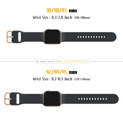 For Apple Watch SE 44mm Pin Buckle Silicone Watch Band(Dark Grey) - Watch Bands by buy2fix | Online Shopping UK | buy2fix