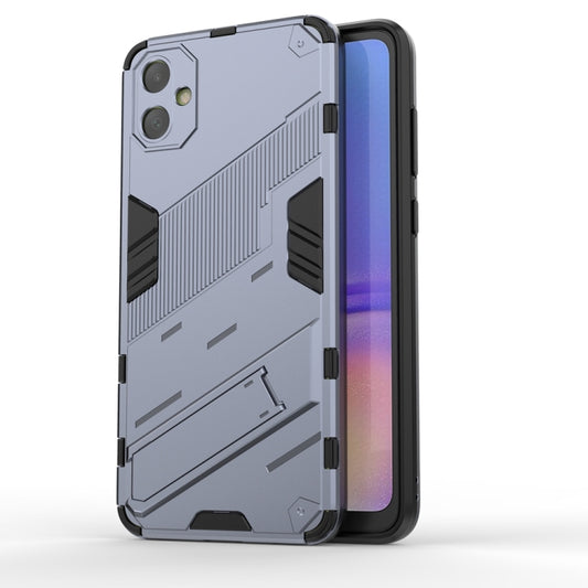 For Samsung Galaxy A05 4G Punk Armor 2 in 1 PC + TPU Shockproof Phone Case with Invisible Holder(Grey) - Galaxy Phone Cases by buy2fix | Online Shopping UK | buy2fix