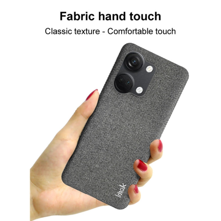 For OnePlus Ace 2V / Nord 3 5G imak Ruiyi Series Cloth Texture PU + PC Phone Case(Light Grey) - OnePlus Cases by imak | Online Shopping UK | buy2fix