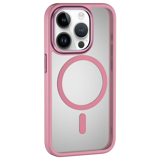 For iPhone 15 Pro Max MOMAX Magsafe Magnetic PC + TPU + Metal Phone Case(Pink) - iPhone 15 Pro Max Cases by MOMAX | Online Shopping UK | buy2fix