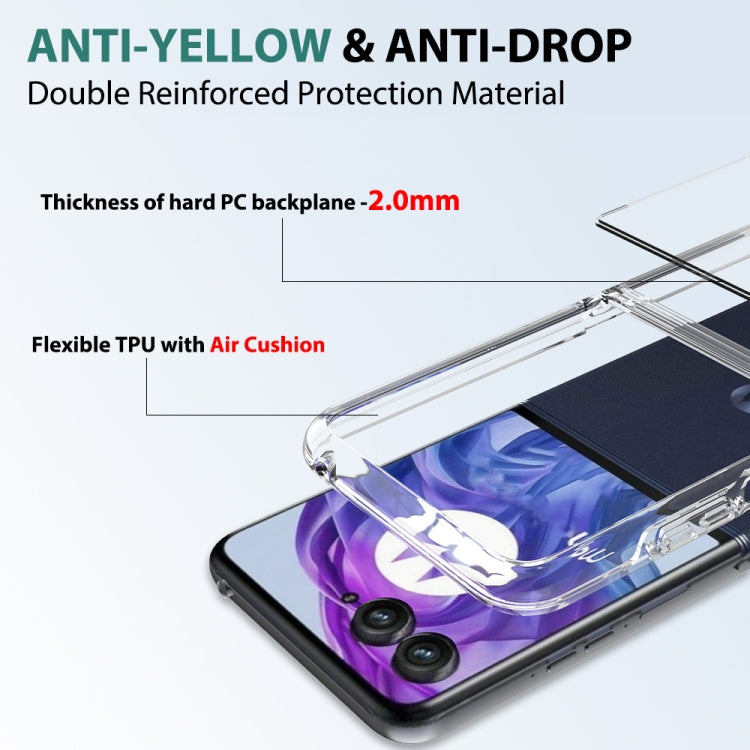 For Motorola Razr 50 Ultra / Razr+ 2024 Scratchproof Acrylic TPU Phone Case(Transparent) - Motorola Cases by buy2fix | Online Shopping UK | buy2fix