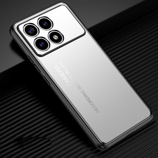 For Xiaomi Redmi K70 Pro Frosted Metal Phone Case(Silver) - K70 Pro Cases by buy2fix | Online Shopping UK | buy2fix