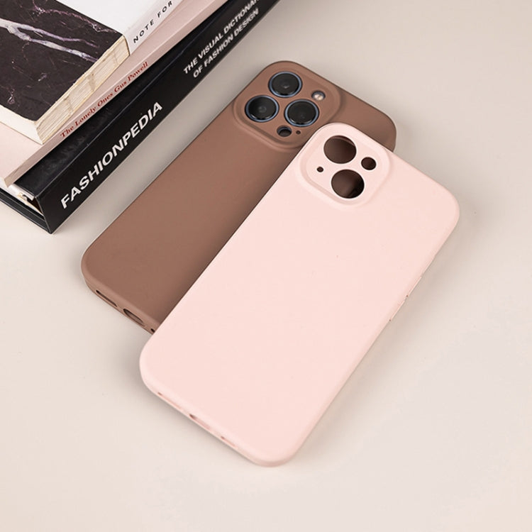 For iPhone 13 Pro Max Pure Color Liquid Silicone Fine Pore Phone Case(Fresh Pink) - iPhone 13 Pro Max Cases by buy2fix | Online Shopping UK | buy2fix