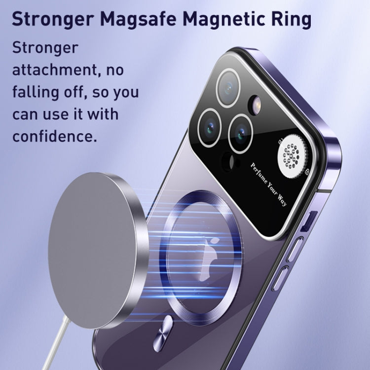 For iPhone 15 Pro Max Aromatherapy MagSafe Magnetic Phone Case(Sierra Blue) - iPhone 15 Pro Max Cases by buy2fix | Online Shopping UK | buy2fix