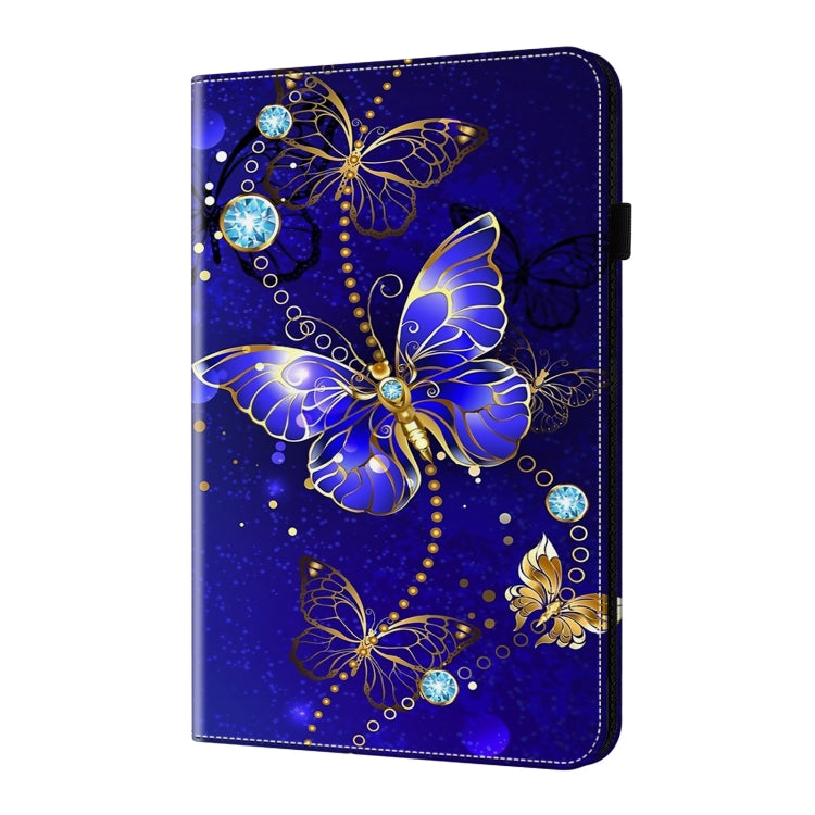 For Samsung Galaxy Tab A 10.1 2019 Crystal Texture Painted Leather Tablet Case(Diamond Butterflies) - Tab A 10.1 (2019) T510 / T515 by buy2fix | Online Shopping UK | buy2fix