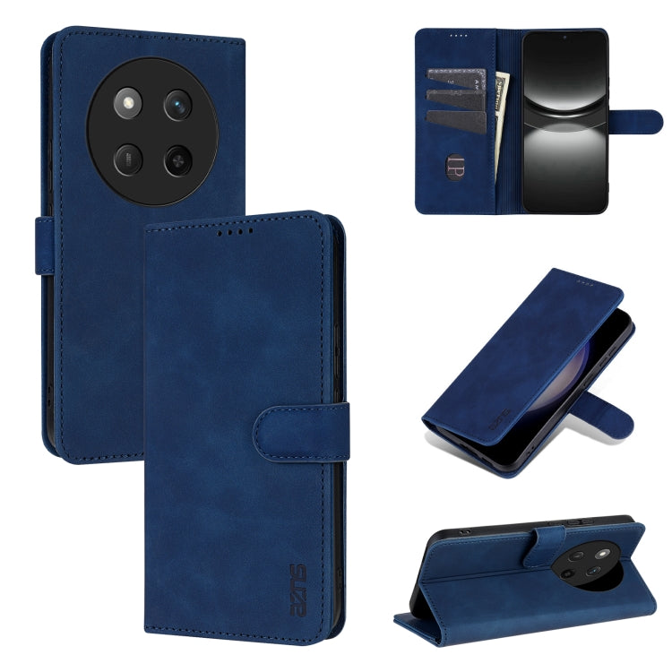 For Honor X60 Pro AZNS Skin Feel Calf Texture Flip Leather Phone Case(Blue) - Honor Cases by AZNS | Online Shopping UK | buy2fix