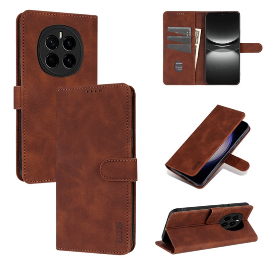 For Honor Magic7 AZNS Skin Feel Calf Texture Flip Leather Phone Case(Brown) - Honor Cases by AZNS | Online Shopping UK | buy2fix