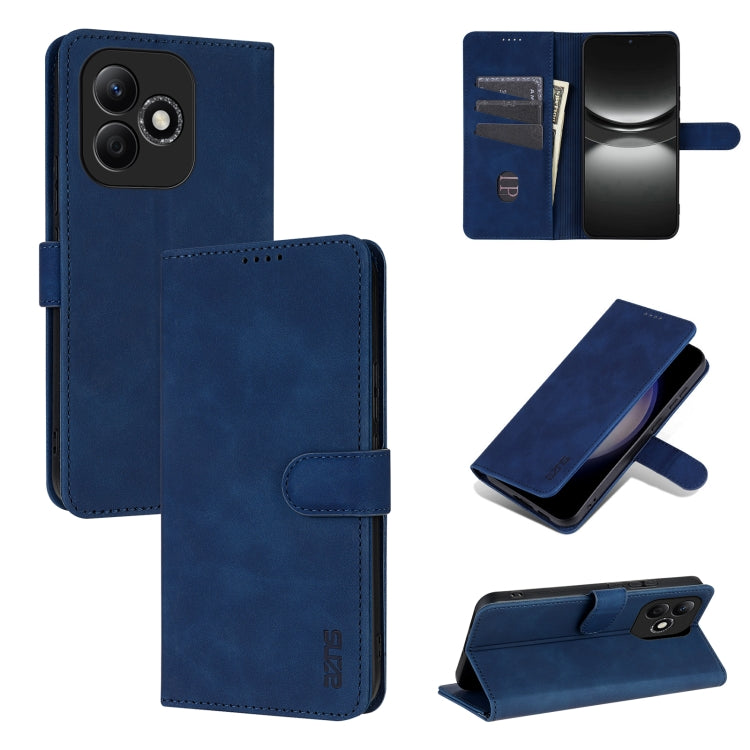 For Honor X60i AZNS Skin Feel Calf Texture Flip Leather Phone Case(Blue) - Honor Cases by AZNS | Online Shopping UK | buy2fix