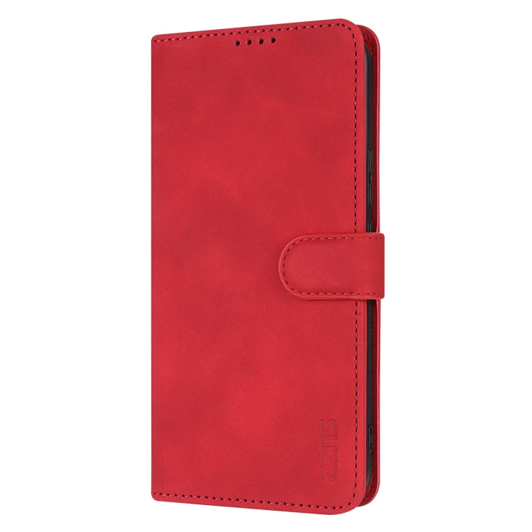 For Honor 300 Pro AZNS Skin Feel Calf Texture Flip Leather Phone Case(Red) - Honor Cases by AZNS | Online Shopping UK | buy2fix