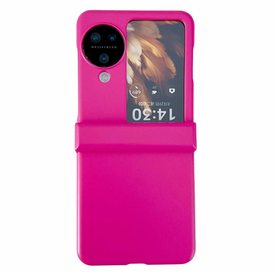 For OPPO Find N3 Flip Three-stage Pearlescent Paint PC Shockproof Phone Case(Red) - Find N3 Flip Cases by buy2fix | Online Shopping UK | buy2fix