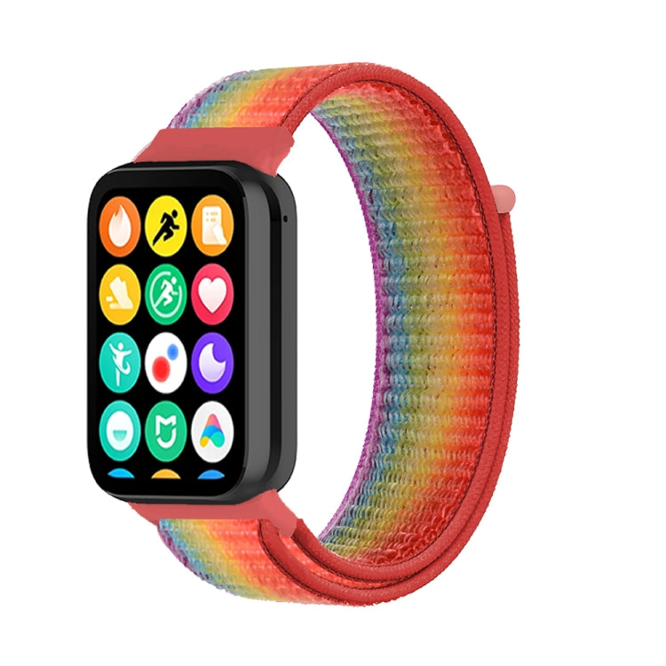 For Xiaomi Mi Band 8 Pro Nylon Loop Watch Band(Rainbow) - Watch Bands by buy2fix | Online Shopping UK | buy2fix