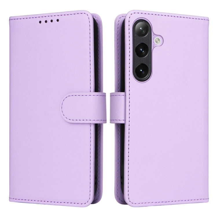 For Samsung Galaxy S24 5G BETOPNICE BN-005 2 in 1 Detachable Imitate Genuine Leather Phone Case(Light Purple) - Galaxy S24 5G Cases by BETOPNICE | Online Shopping UK | buy2fix