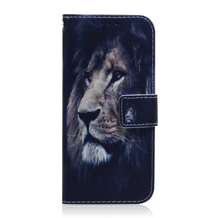 For Motorola Moto G Power 5G 2024 Coloured Drawing Flip Leather Phone Case(Lion) - Motorola Cases by buy2fix | Online Shopping UK | buy2fix