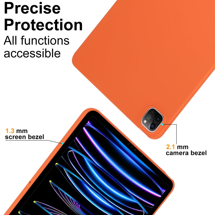 For iPad Air 13 2024 Oil Spray Skin-friendly TPU Tablet Case(Orange) - iPad Air 13 2024 Cases by buy2fix | Online Shopping UK | buy2fix