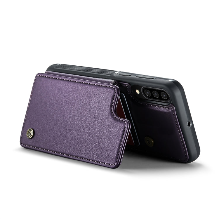 For Samsung Galaxy A30s/A50s/A50 CaseMe C22 Card Slots Holder RFID Anti-theft Phone Case(Purple) - Galaxy Phone Cases by CaseMe | Online Shopping UK | buy2fix