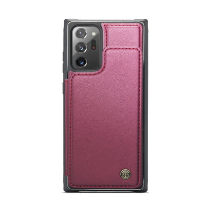 For Samsung Galaxy Note20 Ultra CaseMe C22 Card Slots Holder RFID Anti-theft Phone Case(Wine Red) - Galaxy Note20 Ultra Cases by CaseMe | Online Shopping UK | buy2fix