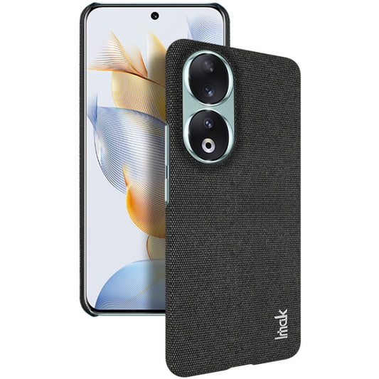 For Honor 90 5G imak Ruiyi Series Cloth Texture PU + PC Phone Case(Black) - Honor Cases by imak | Online Shopping UK | buy2fix