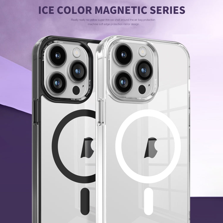 For iPhone 13 Pro Max Ice Color Magnetic Series PC + Acrylic Magsafe Phone Case(Blue) - iPhone 13 Pro Max Cases by buy2fix | Online Shopping UK | buy2fix