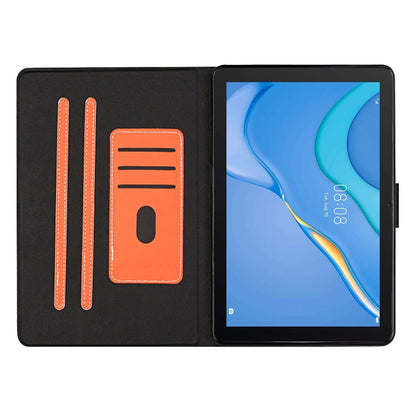 For Samsung Galaxy Tab A9+ Pure Color PU Tablet Case with Sleep / Wake-up Function(Orange) - Galaxy Tab A9+ by buy2fix | Online Shopping UK | buy2fix