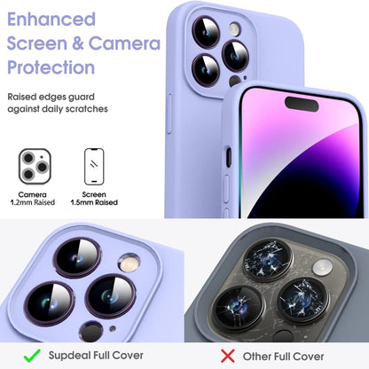 For iPhone 16 Pro Microfiber Liquid Silicone Shockproof Phone Case(Purple) - iPhone 16 Pro Cases by buy2fix | Online Shopping UK | buy2fix