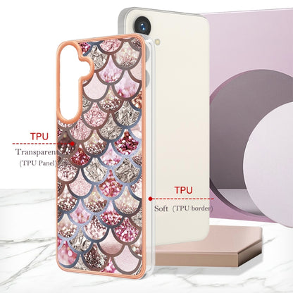 For Samsung Galaxy S24+ 5G Electroplating IMD TPU Phone Case(Pink Scales) - Galaxy S24+ 5G Cases by buy2fix | Online Shopping UK | buy2fix