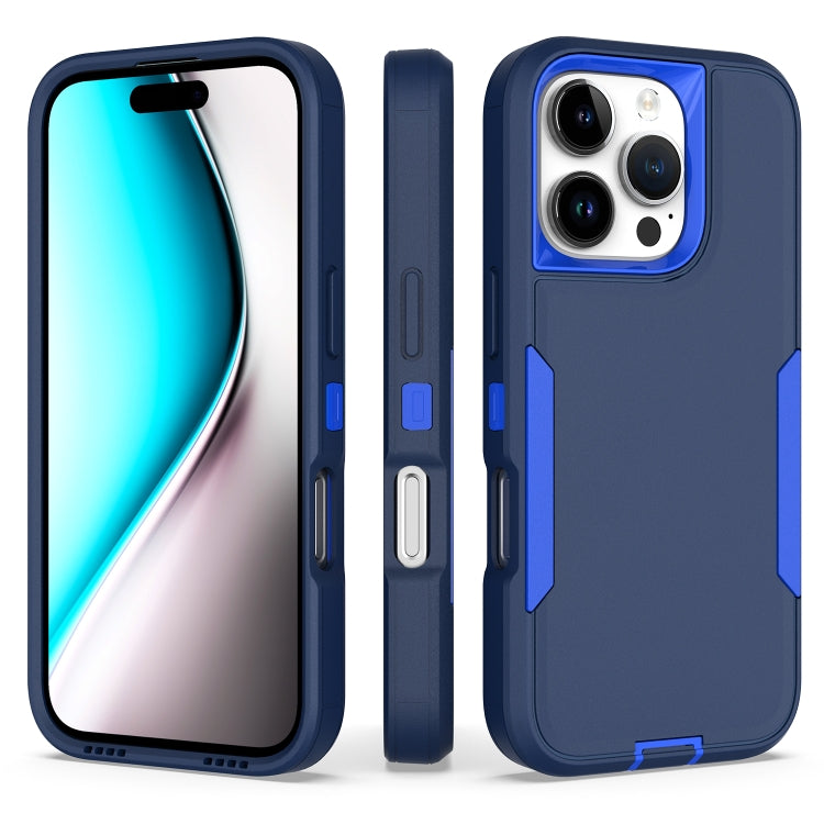 For iPhone 16 Pro 2 in 1 Magnetic PC + TPU Phone Case(Royal Blue+Dark Blue) - iPhone 16 Pro Cases by buy2fix | Online Shopping UK | buy2fix