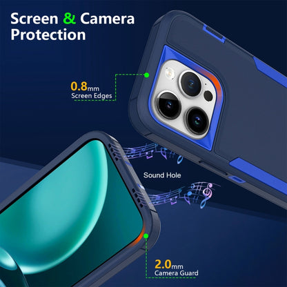 For iPhone 16 2 in 1 Magnetic PC + TPU Phone Case(Royal Blue+Dark Blue) - iPhone 16 Cases by buy2fix | Online Shopping UK | buy2fix