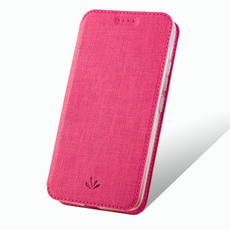 For Motorola Moto G Power ViLi Magnetic Suction Shockproof TPU + PU Horizontal Flip Protective Case with Card Slot & Holder(Rose Red) - Motorola Cases by ViLi | Online Shopping UK | buy2fix