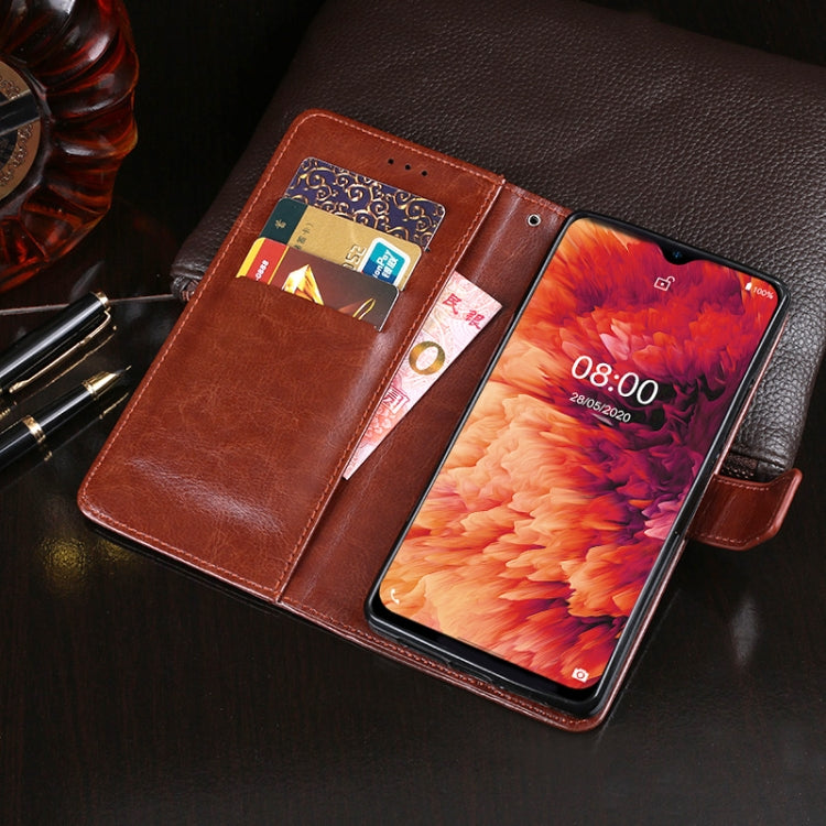 For Ulefone Note 8P idewei Crazy Horse Texture Horizontal Flip Leather Case with Holder & Card Slots & Wallet(Yellow) - Ulefone Cases by idewei | Online Shopping UK | buy2fix