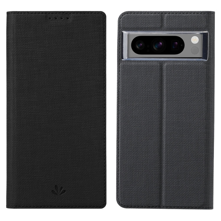 For Google Pixel 8 Pro ViLi DMX Series TPU + PU Leather Magnetic Phone Case(Black) - Google Cases by ViLi | Online Shopping UK | buy2fix