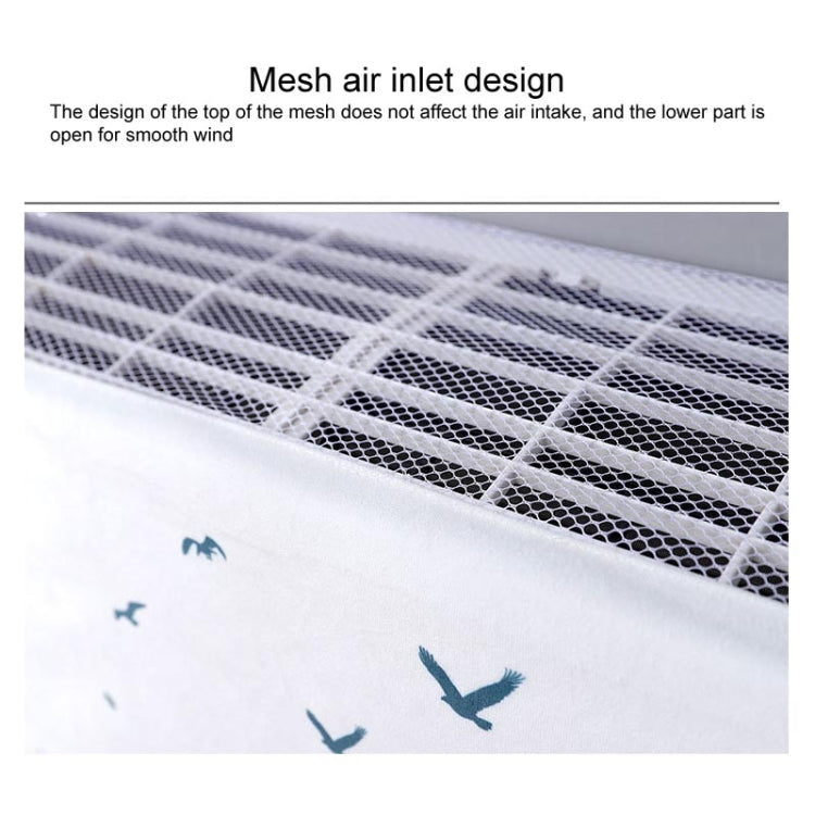 Do Not Take Dust-proof And Anti Direct Blowing Simple Wind Hanging Machine Air Conditioner Moon Cover, Size:Width 86 × Thickness 20 × Height 90cm(Plantain Leaves) - Dust Covers by buy2fix | Online Shopping UK | buy2fix