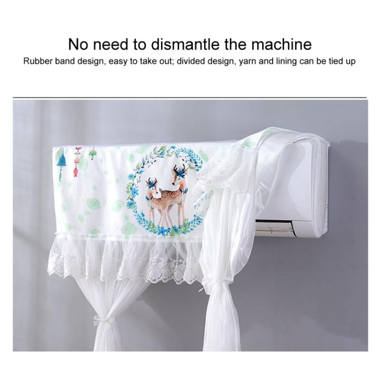 Do Not Take Dust-proof And Anti Direct Blowing Simple Wind Hanging Machine Air Conditioner Moon Cover, Size:Width 98 × Thickness 20 × Height 90cm(Cartoon Deer) - Dust Covers by buy2fix | Online Shopping UK | buy2fix