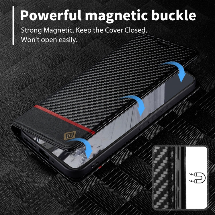 For Google Pixel 9 LC.IMEEKE Carbon Fiber Leather Phone Case(Horizontal Black) - Google Cases by LC.IMEEKE | Online Shopping UK | buy2fix