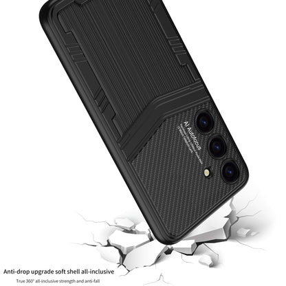 For Samsung Galaxy S24 5G GKK TPU + PU Full Coverage Phone Case(Vertical Texture) - Galaxy S24 5G Cases by GKK | Online Shopping UK | buy2fix