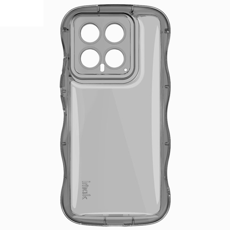 For Xiaomi 14 5G IMAK Wave Bubble Soft Shockproof Phone Case(Transparent Black) - 14 Cases by imak | Online Shopping UK | buy2fix