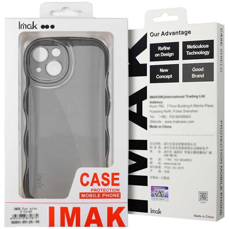 For Xiaomi 14 5G IMAK Wave Bubble Soft Shockproof Phone Case(Transparent Black) - 14 Cases by imak | Online Shopping UK | buy2fix