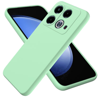 For Infinix Note 40 4G Solid Color Liquid Silicone Dropproof Full Coverage Protective Case(Green) - Infinix Cases by buy2fix | Online Shopping UK | buy2fix