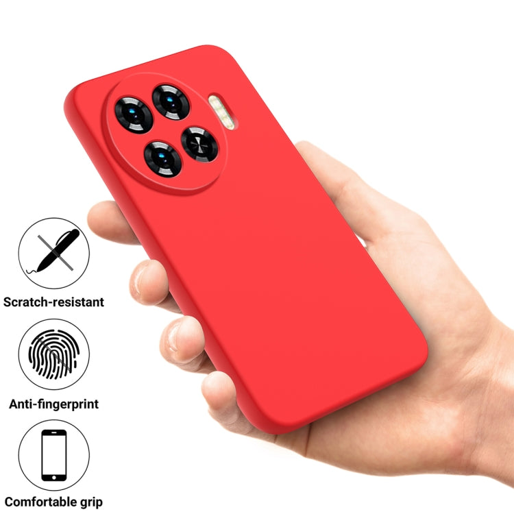 For Tecno Spark 20 Pro+ Solid Color Liquid Silicone Dropproof Full Coverage Protective Case(Red) - Tecno Cases by buy2fix | Online Shopping UK | buy2fix