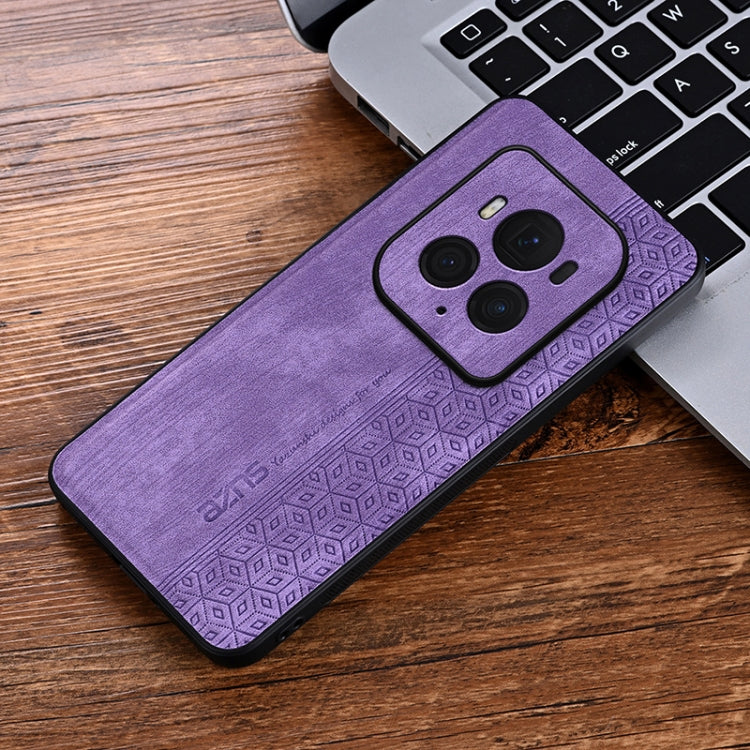 For Honor Magic6 Ultimate AZNS 3D Embossed Skin Feel Phone Case(Purple) - Honor Cases by AZNS | Online Shopping UK | buy2fix