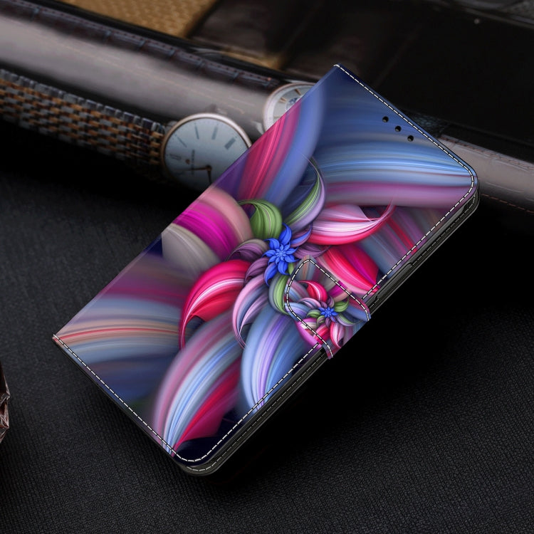 For Samsung Galaxy A55 5G Crystal 3D Shockproof Protective Leather Phone Case(Colorful Flower) - Galaxy Phone Cases by buy2fix | Online Shopping UK | buy2fix