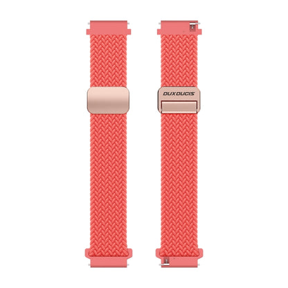 DUX DUCIS Mixture Pro Series Magnetic Buckle Nylon Braid Watch Band, Size:22mm(Guava) - 22mm Bands by DUX DUCIS | Online Shopping UK | buy2fix