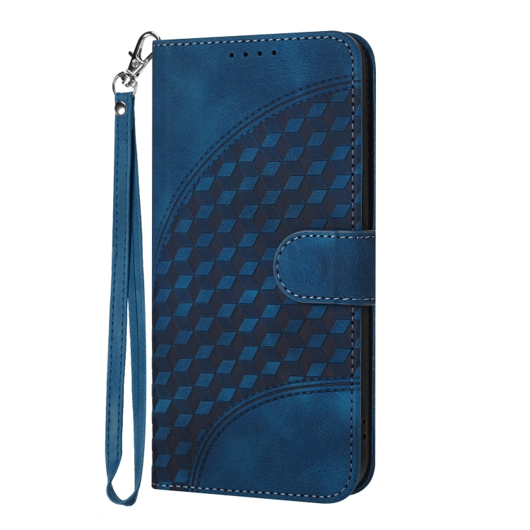 For Samsung Galaxy S24+ 5G YX0060 Elephant Head Embossed Phone Leather Case with Lanyard(Royal Blue) - Galaxy S24+ 5G Cases by buy2fix | Online Shopping UK | buy2fix