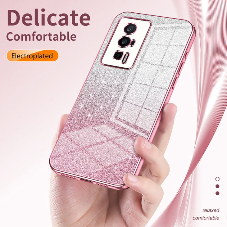 For Xiaomi 13 Ultra Gradient Glitter Powder Electroplated Phone Case(Purple) - 13 Ultra Cases by buy2fix | Online Shopping UK | buy2fix