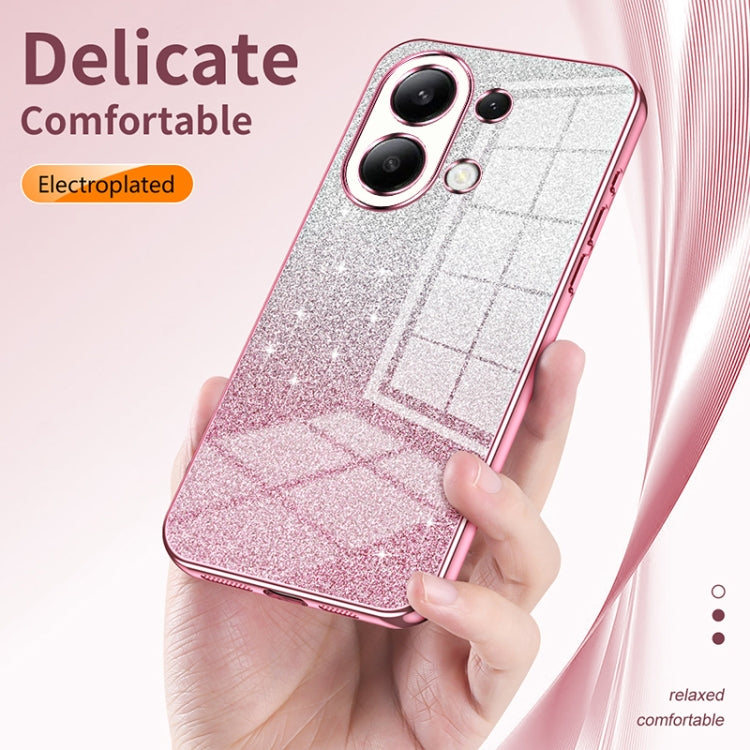 For Xiaomi Redmi Note 12 Pro 5G Gradient Glitter Powder Electroplated Phone Case(Green) - Xiaomi Cases by buy2fix | Online Shopping UK | buy2fix