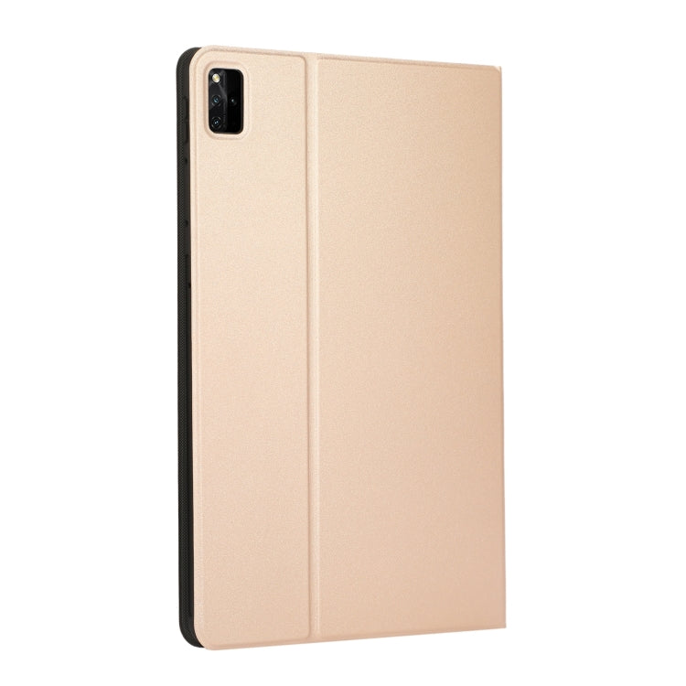 For Lenovo Tab M11 / Xiaoxin Pad 11 2024 Voltage Elastic Texture Flip Tablet Leather Case(Gold) - Lenovo by buy2fix | Online Shopping UK | buy2fix
