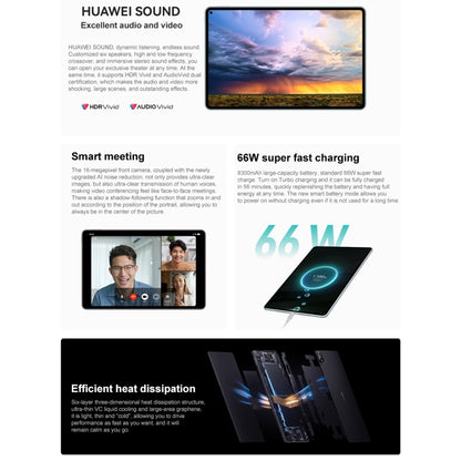 HUAWEI MatePad Pro 11 inch 2024 WiFi, 12GB+512GB, HarmonyOS 4 Bidirectional Beidou Satellite Communication, Not Support Google Play(Cyan) - Huawei by Huawei | Online Shopping UK | buy2fix