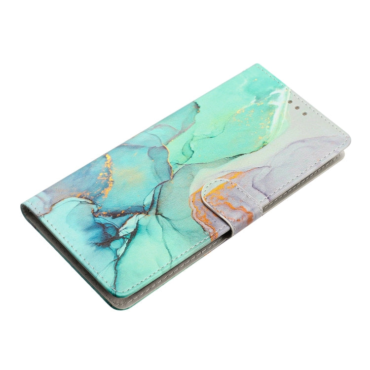 For Blackview A53 Pro Colored Drawing Leather Phone Case(Green Marble) - More Brand by buy2fix | Online Shopping UK | buy2fix