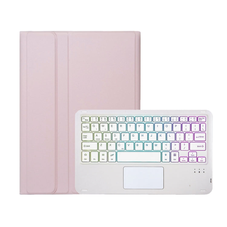 For OPPO Pad Air2 11.4 inch OP14-AS TPU Ultra-thin Detachable Backlight Bluetooth Keyboard Leather Case with Touchpad(Pink) - Others Keyboard by buy2fix | Online Shopping UK | buy2fix
